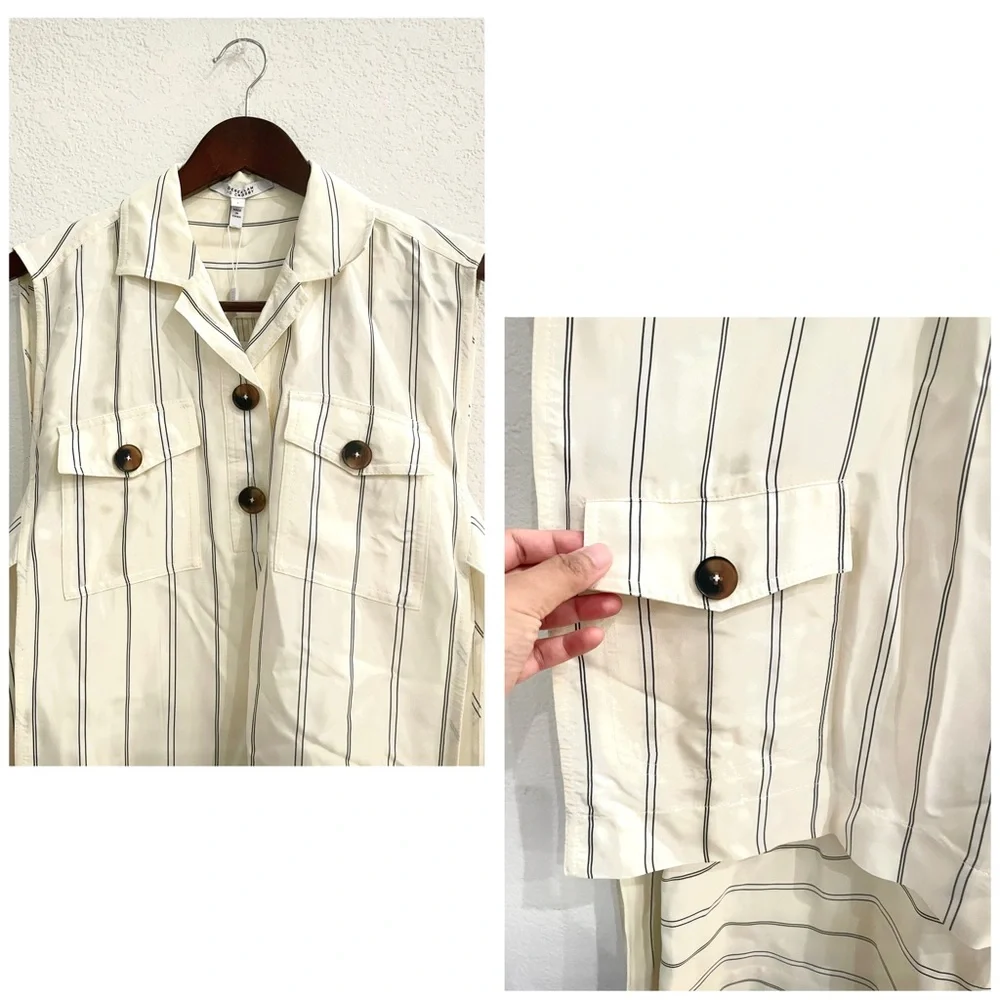 NWT Derek Lam 10 Crosby Utility Two-Piece Shirt Dress - Picture 15 of 16